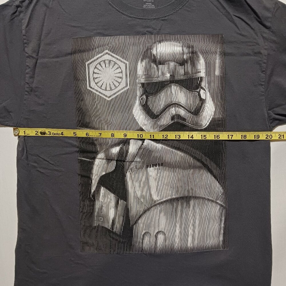 Star Wars Storm Trooper Glitchy Lines Artistic Graphic T-Shirt Men's Large - Picture 4 of 6